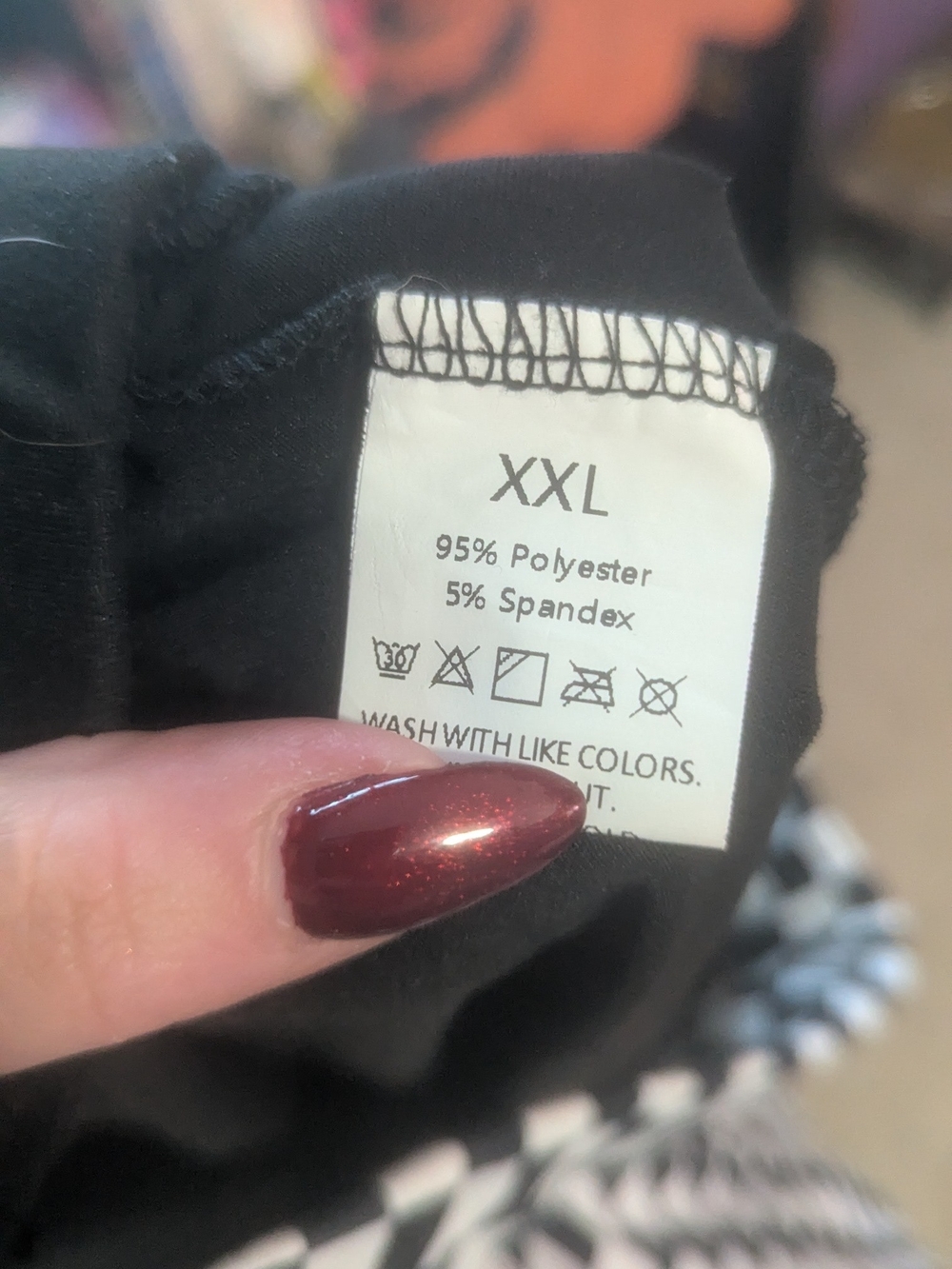 Black & White Checkerboard Skirt - Picture 2 of 2